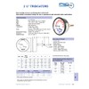 PIC Gauges TRI-RC-254R1.75-D Commercial Tridicator, Black Steel Case, Bronze Internals,