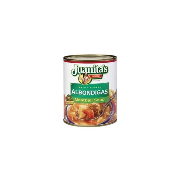 Juanita's Meatball Soup Albondigas, 25 Ounce.