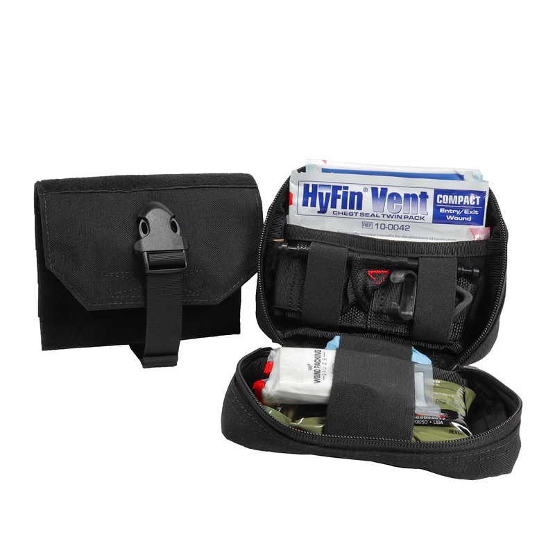First Response Gunshot Wound Kit for Hemorrhage Control, Rip-Away MOLLE