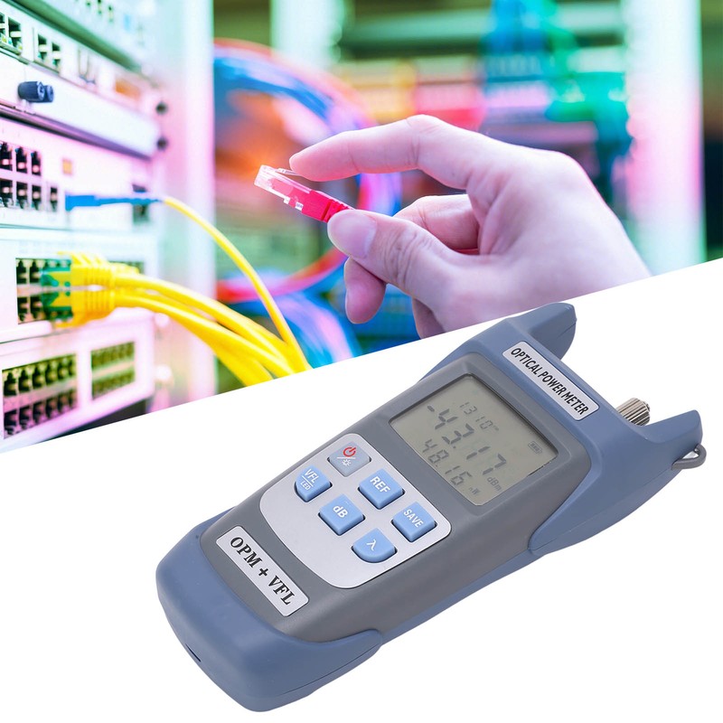 Optical Power Meter Red Light Machine Portable Fiber Optic Cable