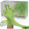 Disposable Latex-Free Gloves Green - 3.5mil 100 count Gloves Cleaning