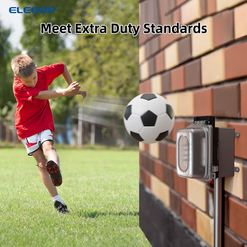 ELEGRP 1 Gang Weatherproof Exterior in Use Outlet Cover and