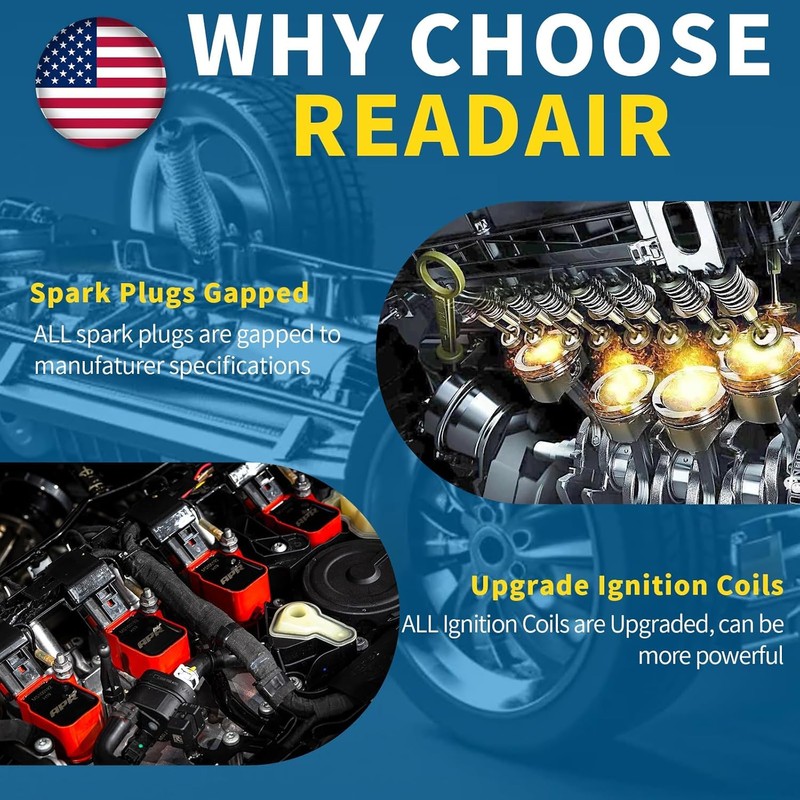 Readair Ignition Coils Set of 6 Compatible with Ford Explorer