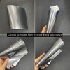 AuMoHall High Glossy Metallic Gray Car Vinyl Wrap Bright Pearlescent
