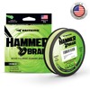 KastKing Hammer Braid Fishing Line, Chartreuse, 4 Strand, 50LB, 150Yds
