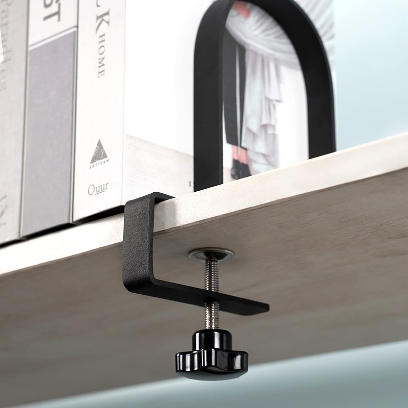 Metal Book Ends for Shelves - Heavy Duty Adjustable Bookends