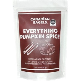 Canadian Bagels | Sazonador Everything Pumpkin Spice Presentación Food Service | 360grs