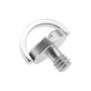 NOTRICKT CS-018 1/4" Screw with D-Ring (D15mmxH12mm) Stainless Steel, for