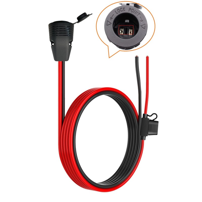 10900027 Fridge Freezer Wiring Kit and Threaded Socket Mount for