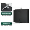 anydry Wall Mount Paper Towel Dispenser 250-Sheet Capacity Matte Black