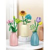 YICHENZHAOXING Mini Bricks Artificial Flower Bouquet Building Sets，DIY Simulation Plant