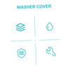KOMBIUDA Laundry Room Must-Have Washing Machine Cover Dryer Cover Dustproof