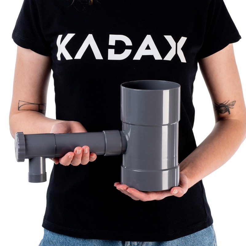 KADAX Rain Collector 100 mm, Rainwater Collector for Downpipe, Rain