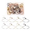 Beadthoven 16pcs Adjustable Slider Bracelet 4 Colors Box Chain Slider