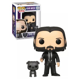 Funko Pop John Wick With Dog Buddy Keanu Reeves Vinyl Action Figure HTF VAULTED