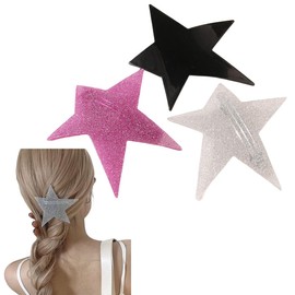 Traziewell Hair Clips Women's 3 Pieces Star Hair Clip Cute Y2K Hair Clip Women Simple Accessories Duck Beak Clip Headpiece 1313