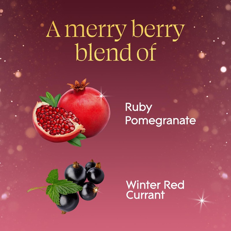 Glade 3-Wick Scented Candle Jar, Pomegranate & Currant, Air Freshener
