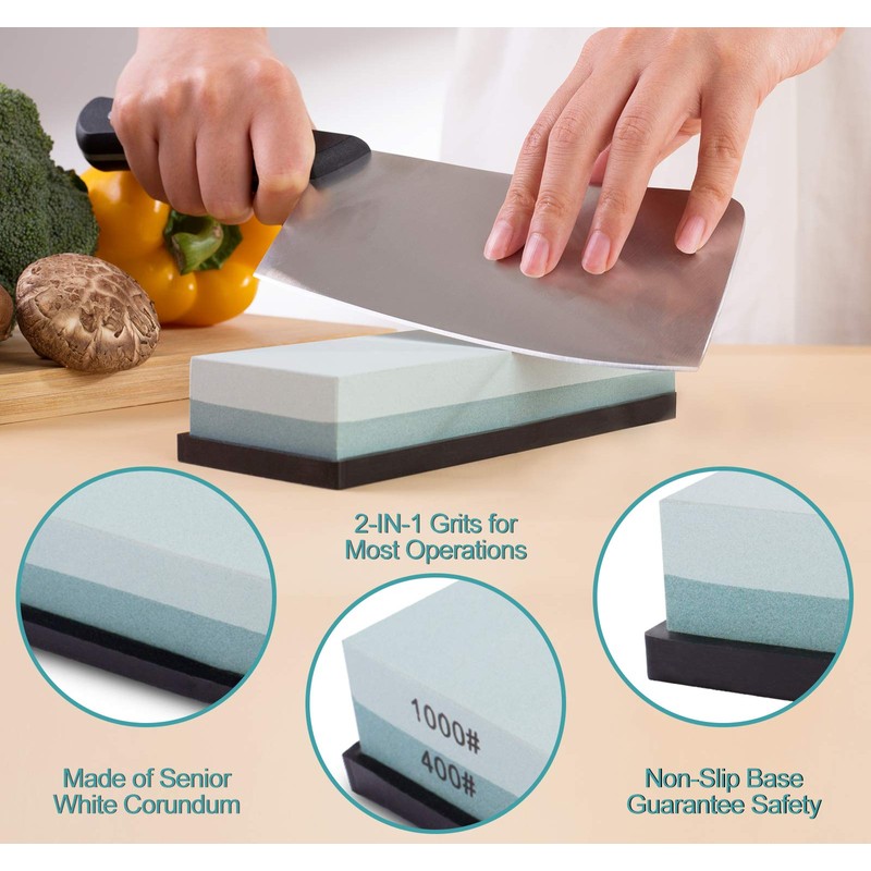 MIDO PROFESSIONAL ABRASIVE Knife Sharpening Stone 400/1000 Whetstone Sharpening Stone