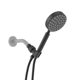 All Metal Handheld Shower Head with Hose and Brass Holder - Brushed Nickel - High Pressure 2.5 GPM Detachable Hand Held Showerhead - 6ft Long Flexible Extension - Adjustable Spray Wand Bracket