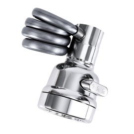 Sink Faucet Sprayer Attachment Set, 3 Water Outlet Modes Faucet Extender Aerator with Stretchable Hose Faucet Sprayer Head Replacement for Kitchen Bathroom