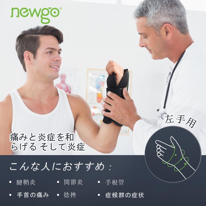 NEWGO Wrist Support, Wrist Fixing Wrist Guard, Strong Fixing Support,