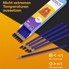 Donluhu 12 x Erasable Refills, Blue, Compatible with Legami, Easy