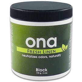 ONA Block Fresh Linen 170g Odour Neutraliser