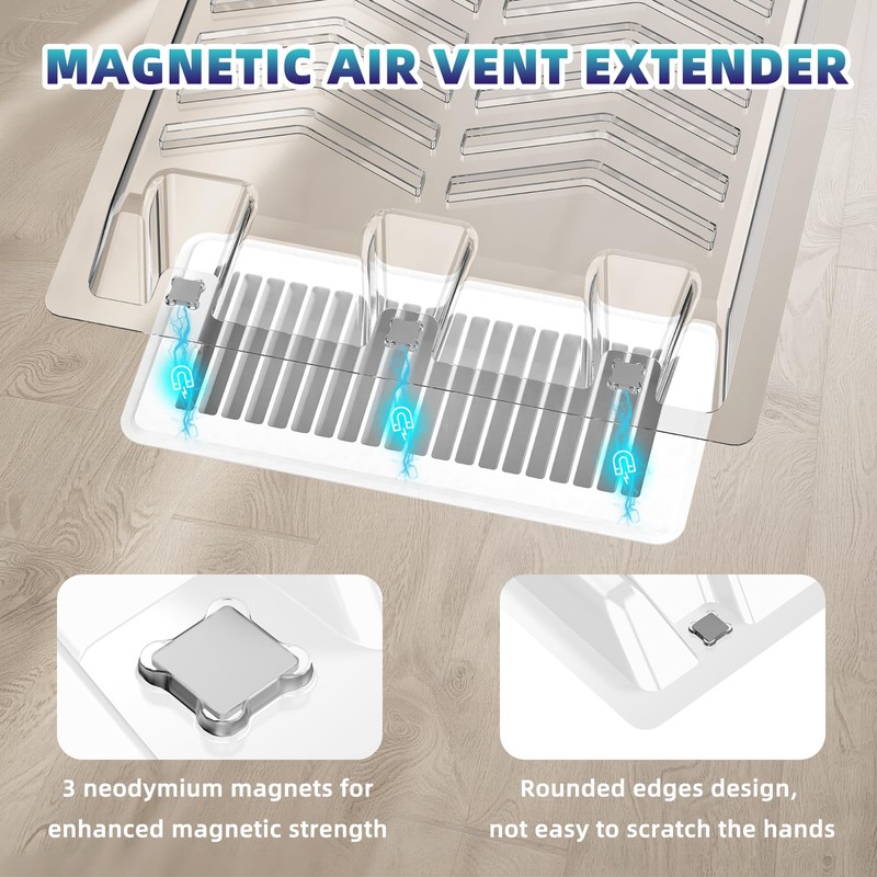 Floor Vent Deflectors, Extends Airflow Beyond Furniture - 1 Pack