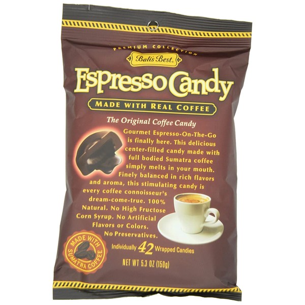 Bali's Best Espresso Candy, 5.3-Ounce Bags (Pack of 12)