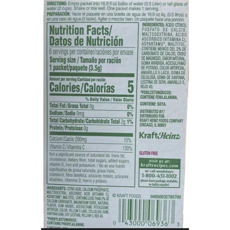 TANG Zero Sugar SINGLES TO GO Drink Mix Orange Tang