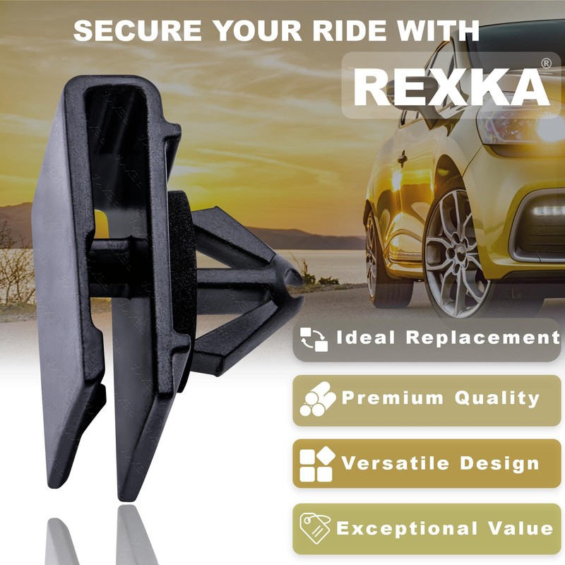 Rexka 15pcs Rocker Moulding Clip with Sealer for Chrysler 6509288AA