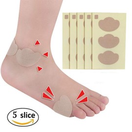Callus Corn Removal Sticker Cushions, 15 Pcs Self Adhesive Cotton Anti-wear Calluses Blister Moleskin Tape Heel Stickers Pad, for Feet Toe Sore Spots First Aid Bandage Relieve Shoe Friction Heel Pain