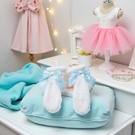 1 Paar blaue Mädchen-Plüsch-Hasen-Ohren-Haarspange, Kaninchen, pelzige Ohren, Schleife, Haarklammer, Haarnadel, Cosplay, Kopfbedeckung, einfach zu tragen, Ornamente, Haar-Accessoires