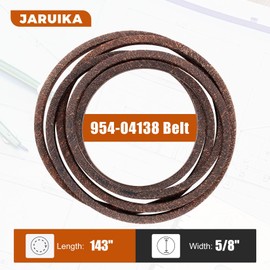 Jaruika 954-04138A Deck Belt for MTD Cub Cadet RZT54 ZT54 ZTL8000 754-04138 754-04138A 954-04138 Zero Turn Mowers with 54 Inch Decks Hustler 791335 791335X Exmark 1-413308 413308 ?5/8" x 143"?