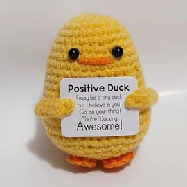 ZPSOSPZ Knitted Plush Toys, Cute Duck Plush, Emotional Support Gift，Soft Toys, Pillow Cartoon Dolls, Realistic Toy, Children's Creative Sofa Decorative Gifts