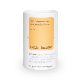 Palo Santo Non-Toxic Incense | Scent: Golden | Natural Alternative to Incense Sticks | SERFOR Palo Santo, Wildharvested Pine, Copal, Organic Rose | 100% All-Natural Ingredients | Made in USA