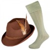 Deluxe Bavarian Oktoberfest Hat & Socks