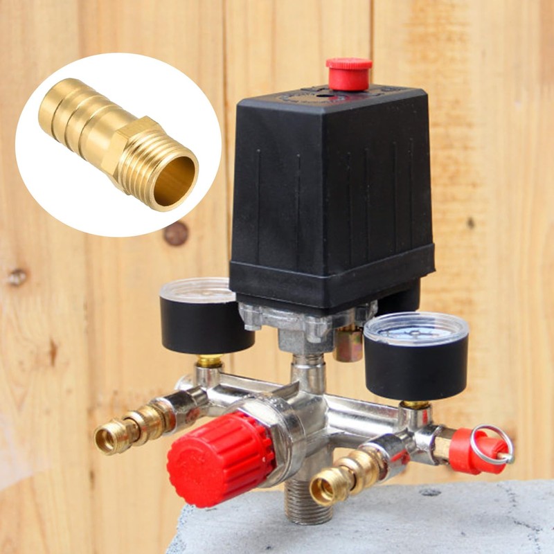 QZKJQDD 3 Pieces 12 mm Brass Hose Nozzle Hose Barb