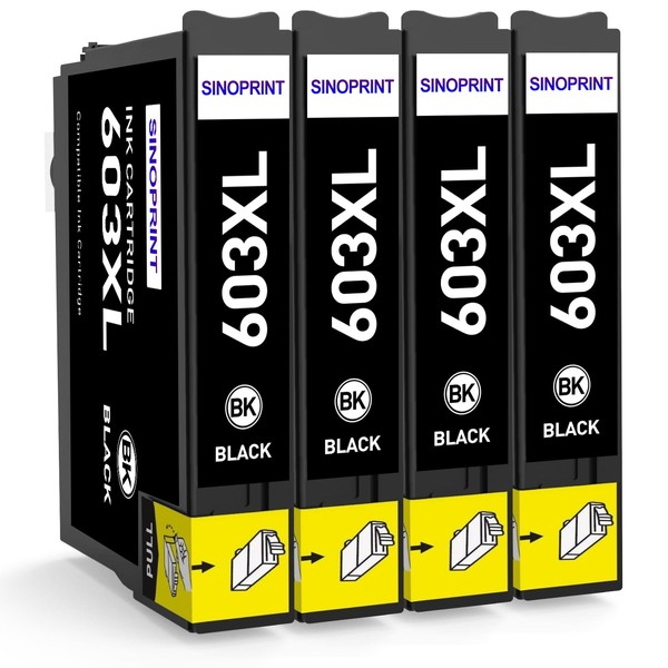 SINOPRINT 603XL Ink Cartridges Black for Epson 603 603XL Ink