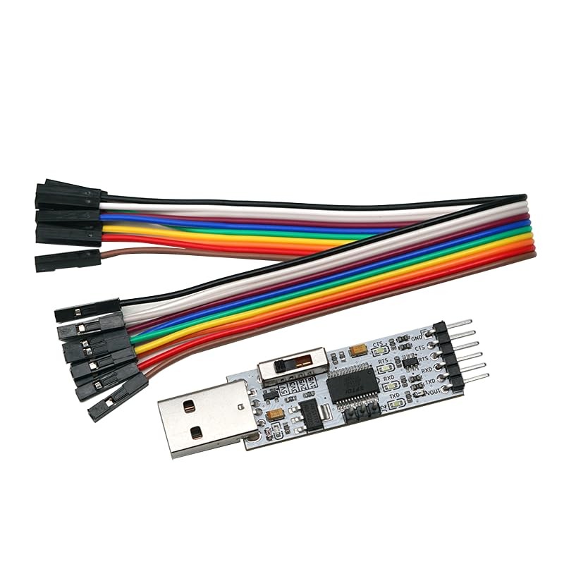 diustou USB to TTL Serial Module, Multi-Level Version, Support 5V/3.3V/2.5V/1.8V