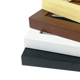 PictureFrameFactoryOutlet 12 x 36 Picture Frame 1.25 Inch Wide Black Flat Moulding