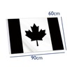 24x36 Inch Black Canada Flag,2x3 FT Dark Canadian Flag,Medium Digitial