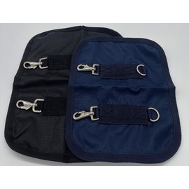 Ruggles Horse Chest/Breast Expander Accessory for Rugs | Ideal for Larger/Smaller Rug Fitting and Broad Chested Horses | Black & Navy | Cob, Pony or Full Sizes (Pony, Navy)