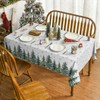 Artoid Mode Snowflakes Pine Trees Christmas Table Cloth, Rectangular 140x180