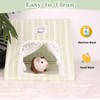 Guinea Pig Hideout Large with Curtain, Bunny Hideout, Machine Washable