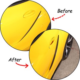 Daeiclru Real Carbon Fiber Door Air Vent Cover Trim Fit for Toyot@ Supra GR A90 A91 MK5 2019-2022, Car Door Groove Cover Trim Sticker Accessories (Black)