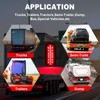 Dinfu 6 Inch Oval Red LED Trailer Tail Lights 4PCS,Super