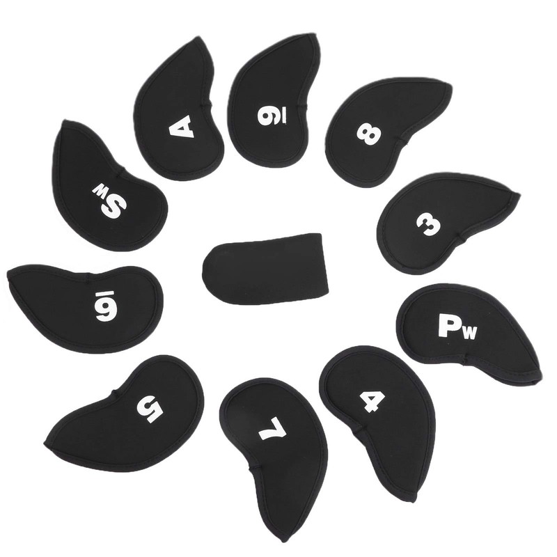 Dilwe 11 piece golf club iron cover, golf iron head