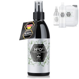 Hydrogen Peroxide 3.5% H2O2 Structured Hexagonal Primal Water (250)-5000 ml, Food Grade Hydrogen Peroxides for Whiter Surfaces OPTI NATURE