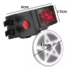 Tail Lamp Lampara Luz Cob Led Trasera Figuras Bicicleta Recargable